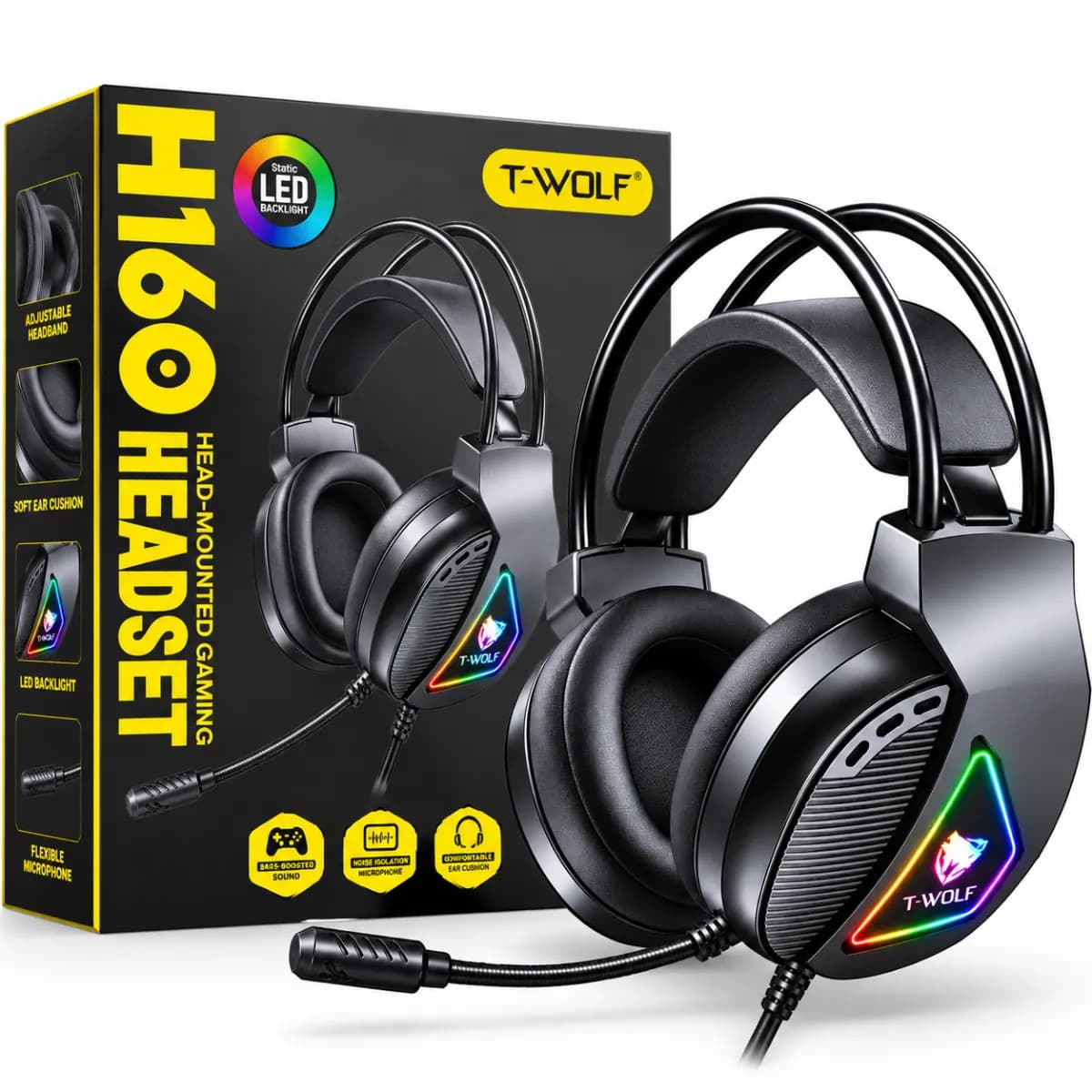 T-Wolf H160 USB Gaming Headphone